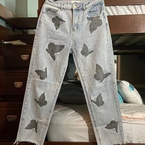 butterfly jeans